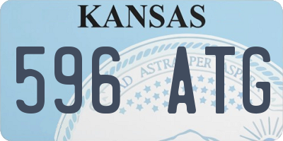 KS license plate 596ATG