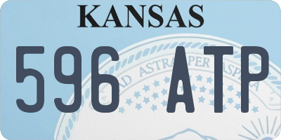 KS license plate 596ATP