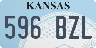 KS license plate 596BZL