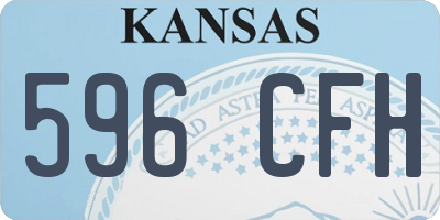KS license plate 596CFH