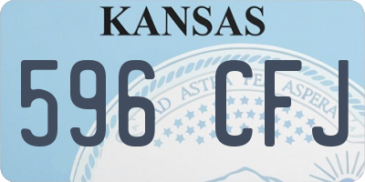 KS license plate 596CFJ