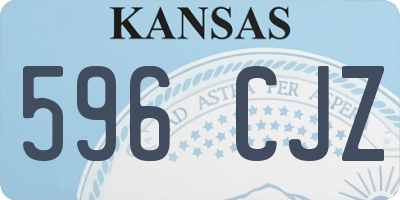 KS license plate 596CJZ