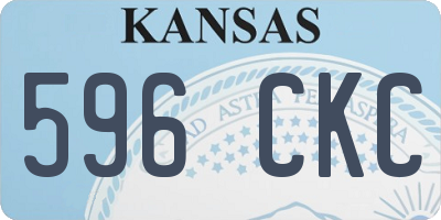 KS license plate 596CKC