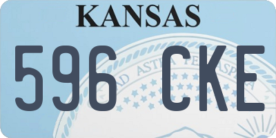 KS license plate 596CKE