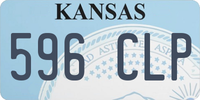 KS license plate 596CLP
