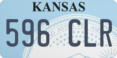 KS license plate 596CLR