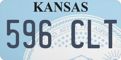 KS license plate 596CLT