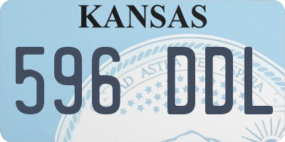 KS license plate 596DDL