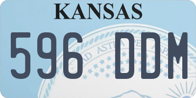 KS license plate 596DDM