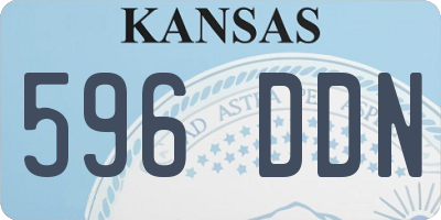 KS license plate 596DDN