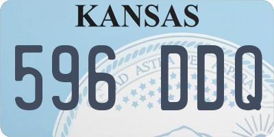 KS license plate 596DDQ