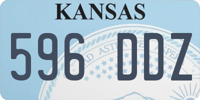 KS license plate 596DDZ