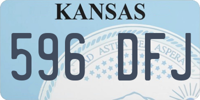 KS license plate 596DFJ