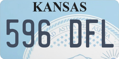 KS license plate 596DFL