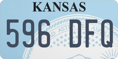 KS license plate 596DFQ