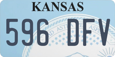 KS license plate 596DFV