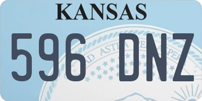 KS license plate 596DNZ