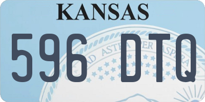 KS license plate 596DTQ