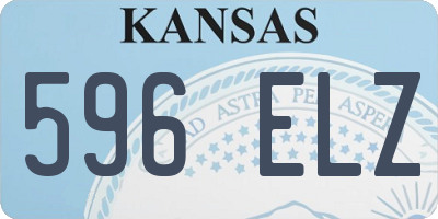 KS license plate 596ELZ