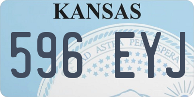 KS license plate 596EYJ