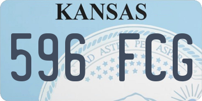 KS license plate 596FCG