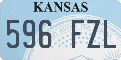 KS license plate 596FZL