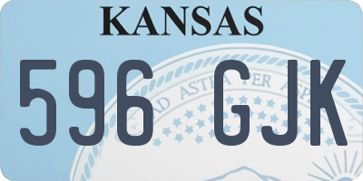 KS license plate 596GJK
