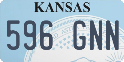 KS license plate 596GNN