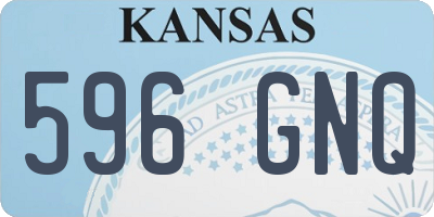 KS license plate 596GNQ