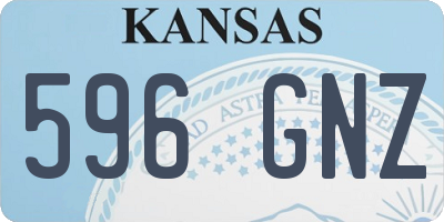 KS license plate 596GNZ