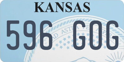 KS license plate 596GOG