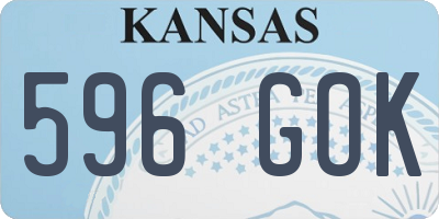 KS license plate 596GOK