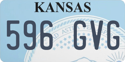 KS license plate 596GVG