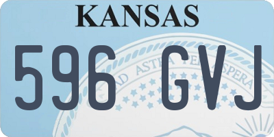 KS license plate 596GVJ