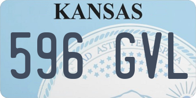 KS license plate 596GVL