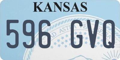 KS license plate 596GVQ