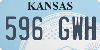KS license plate 596GWH