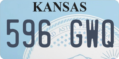KS license plate 596GWQ