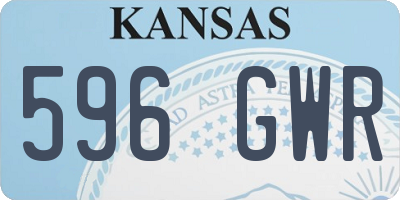 KS license plate 596GWR