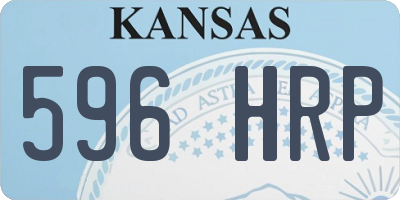 KS license plate 596HRP