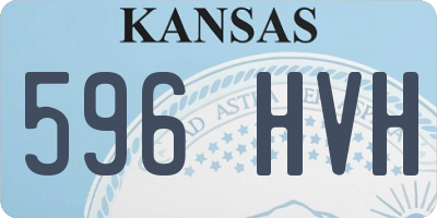 KS license plate 596HVH