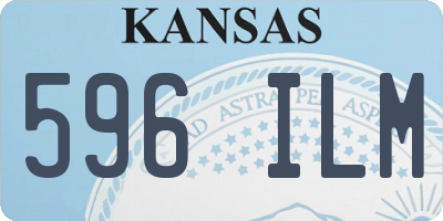 KS license plate 596ILM
