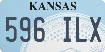 KS license plate 596ILX