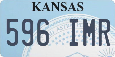 KS license plate 596IMR