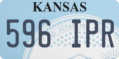 KS license plate 596IPR