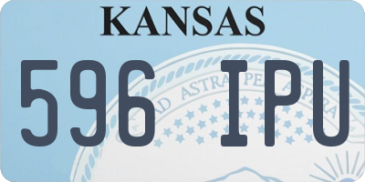 KS license plate 596IPU