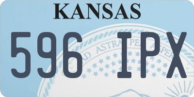KS license plate 596IPX