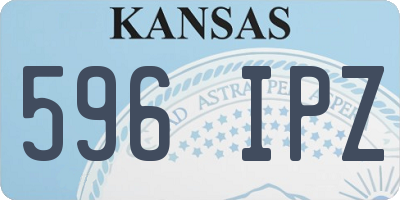 KS license plate 596IPZ