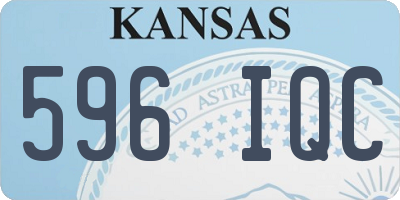 KS license plate 596IQC