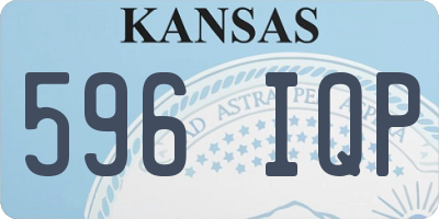 KS license plate 596IQP